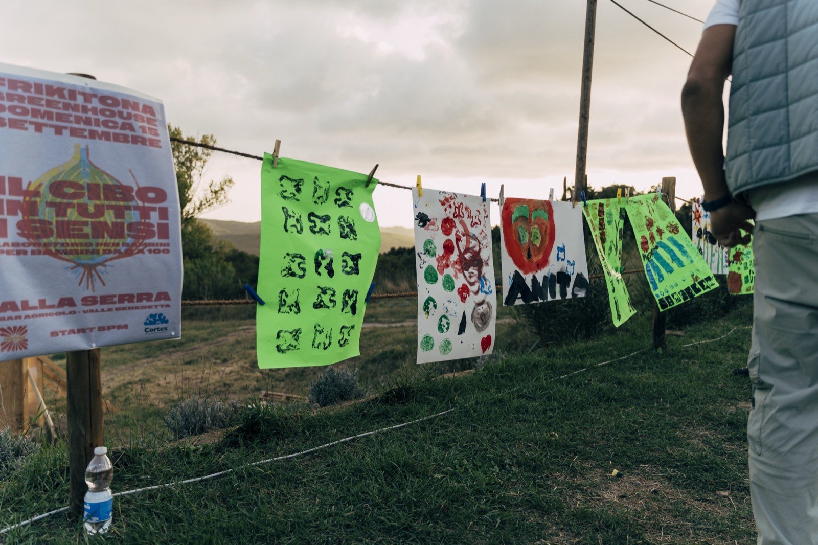 Disegni dei bambini dal laboratorio Il Cibo in Tutti i Sensi a Valle Benedetta