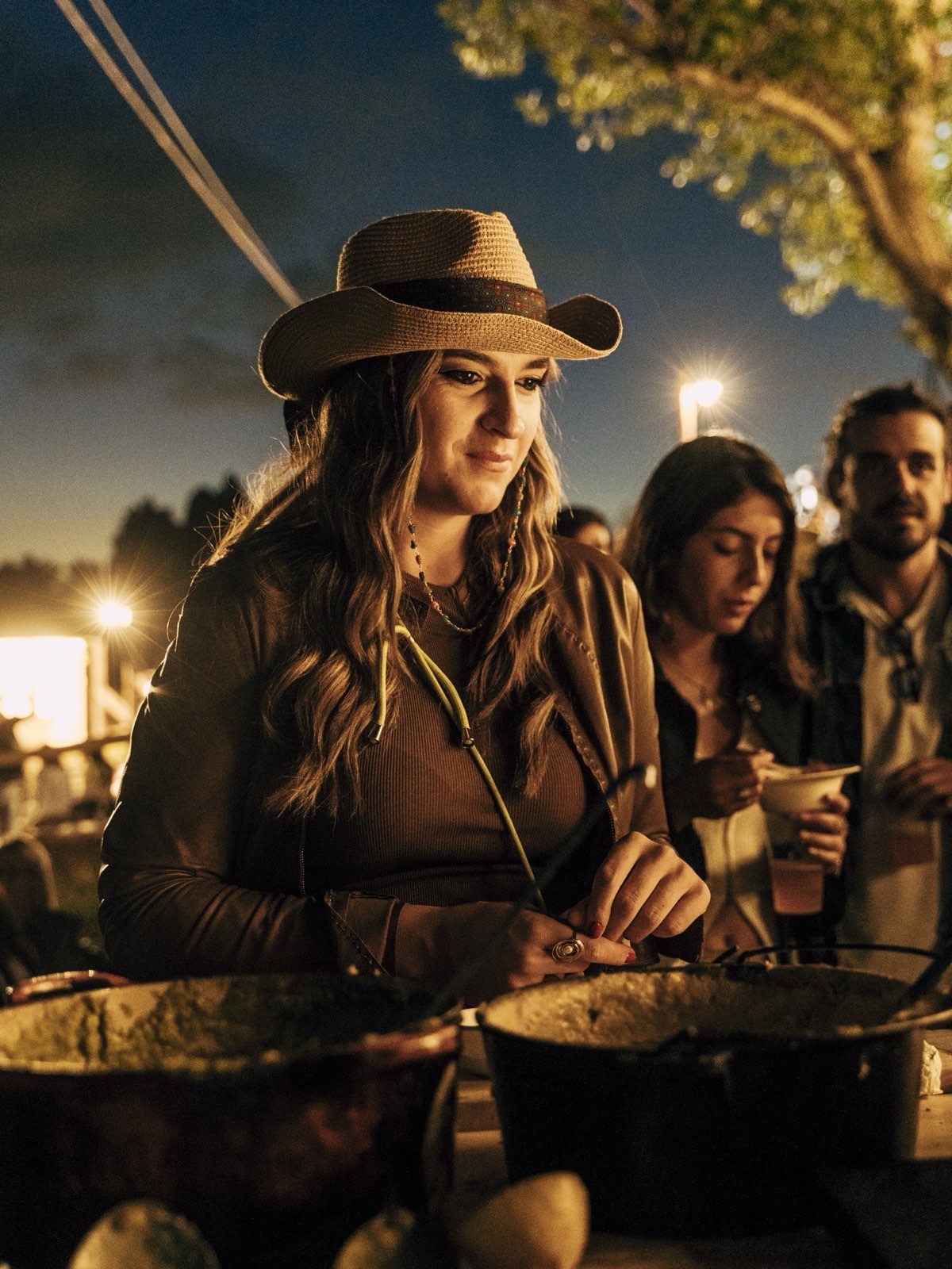 Atmosfera serale durante una festa privata a Valle Benedetta